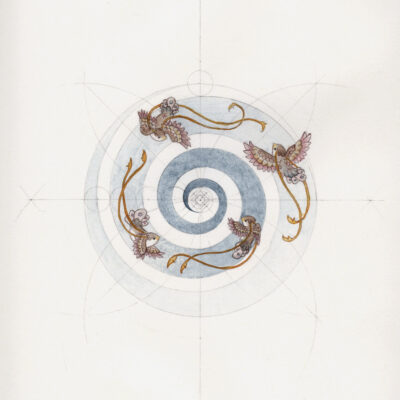 Celestial Spiral of Birds