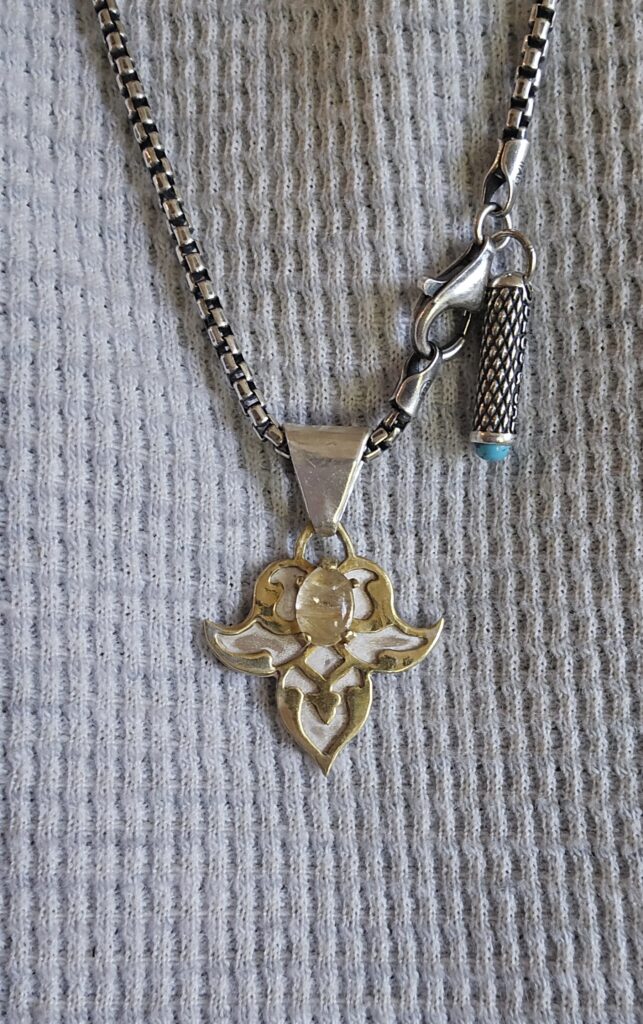 Ottoman Tulip Citrine Pendant