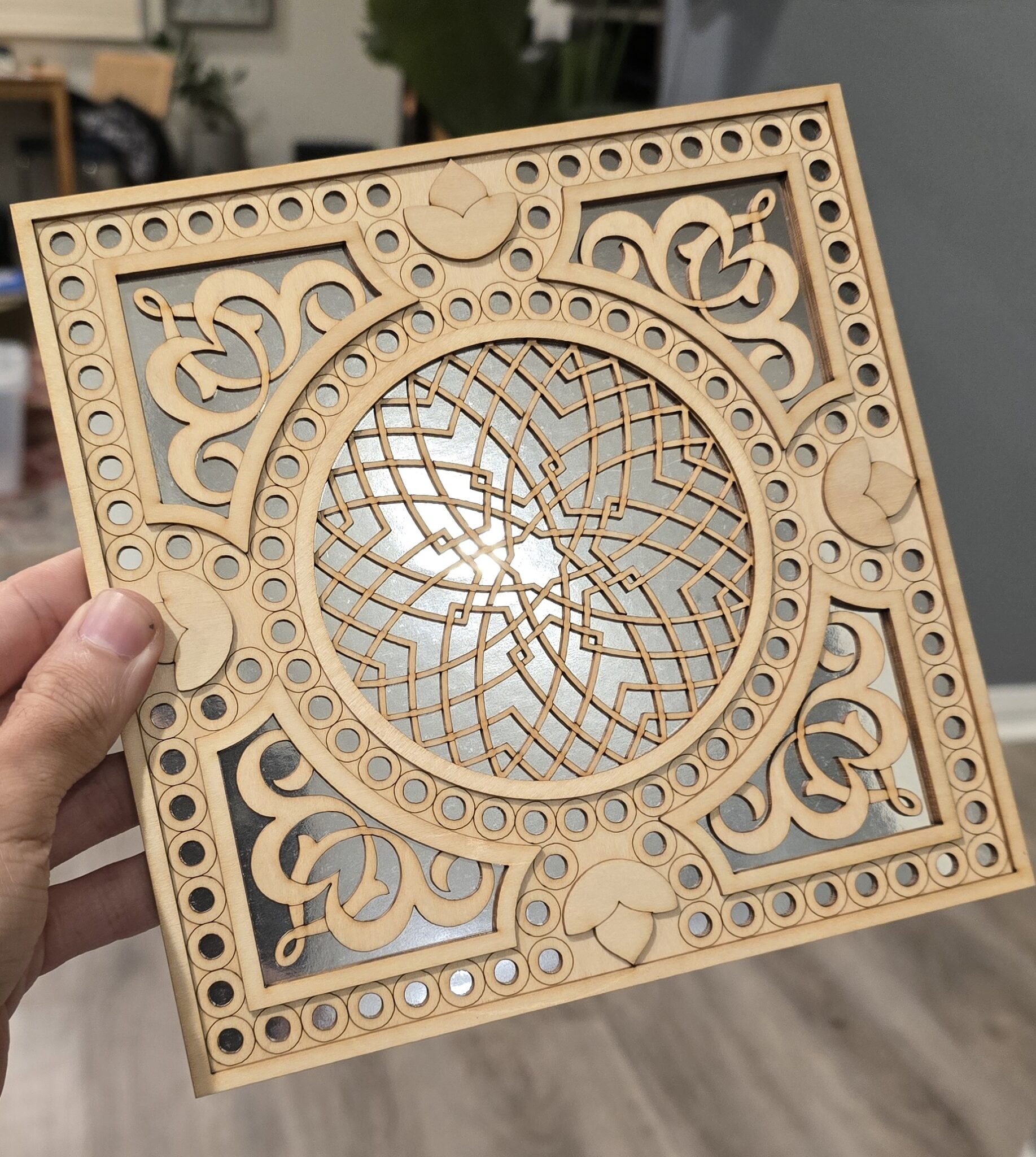 Ottoman Rumi Rosette Panel