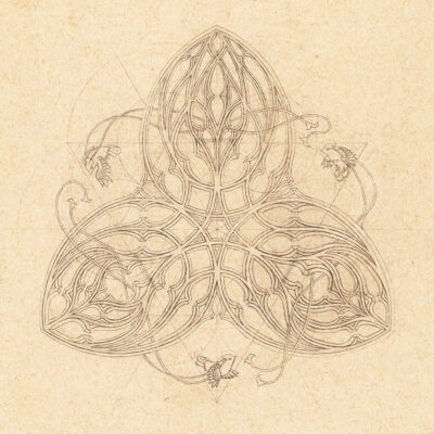 Cathedral Trefoil Tracery Study
