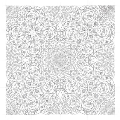 Persian 16-Point Rosette