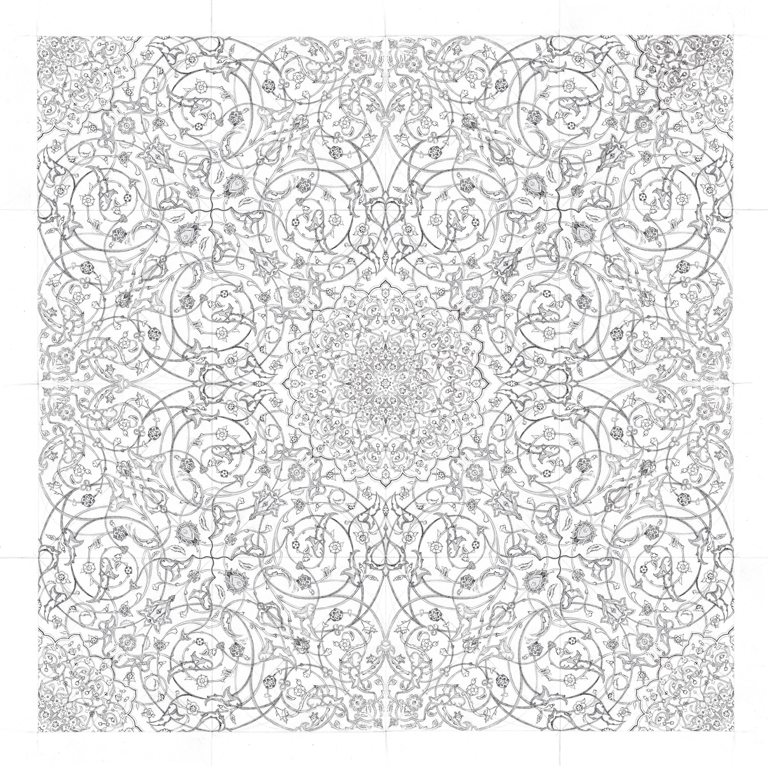 Persian 16-Point Rosette