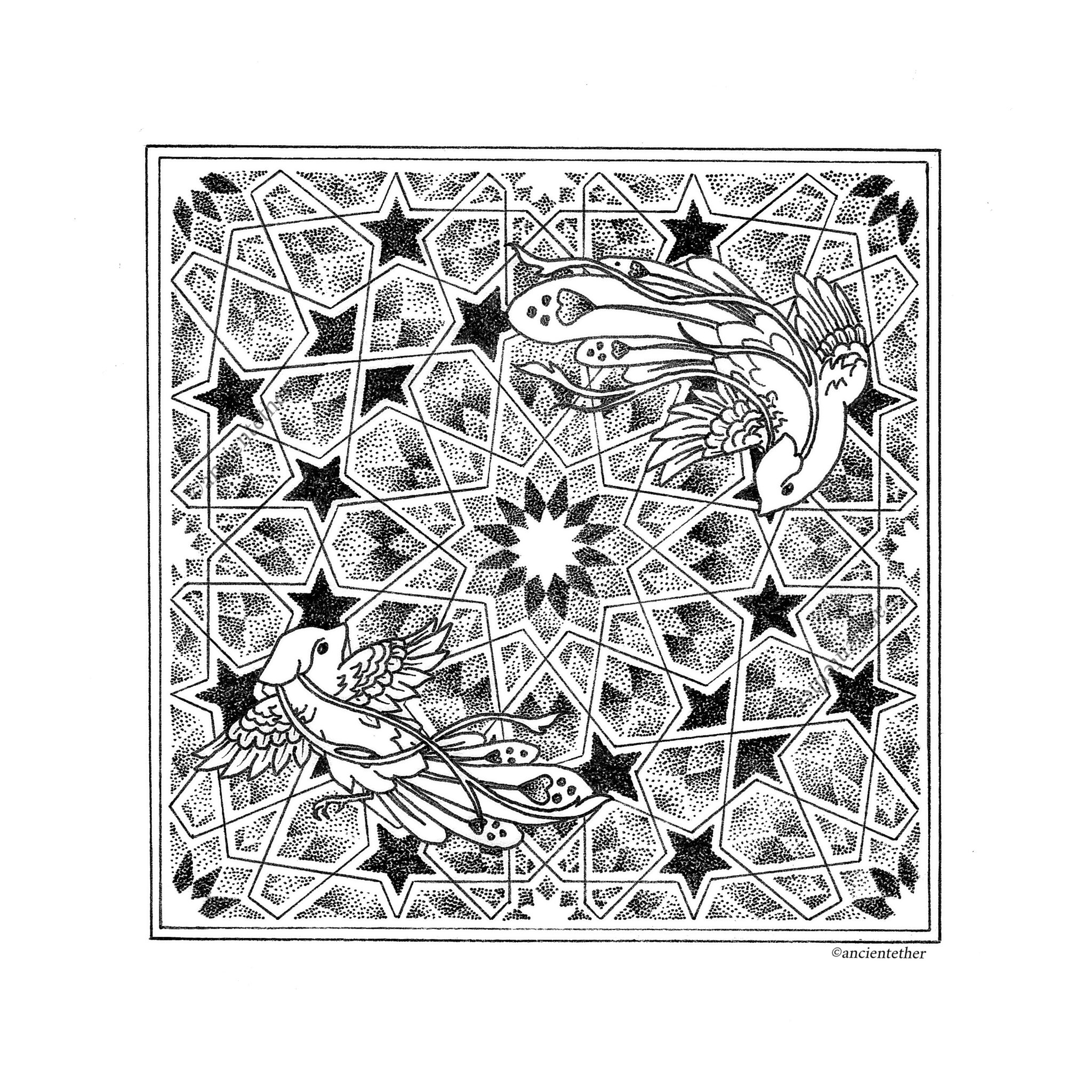 Andalusian 12-Point Rosette