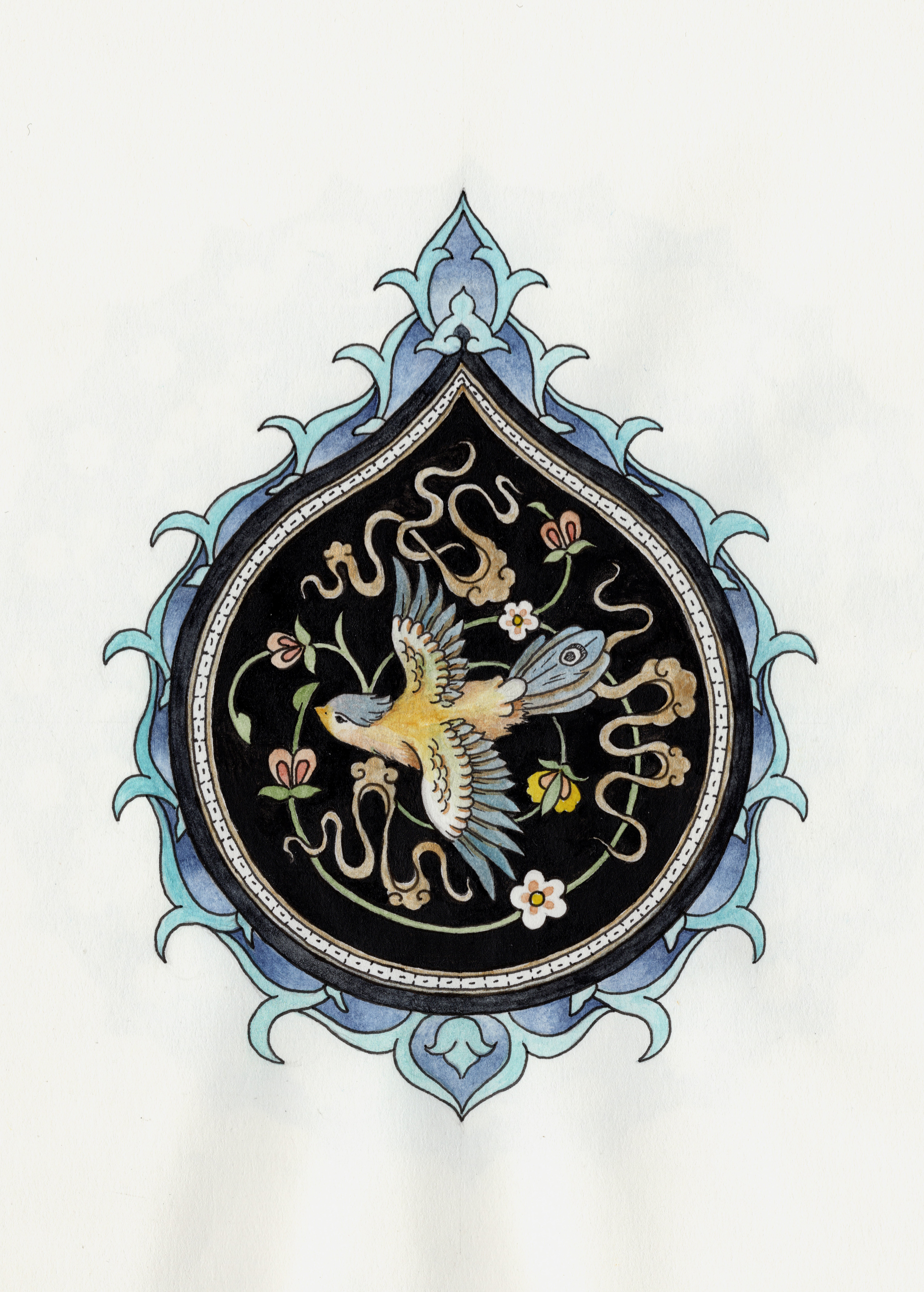Cloud-Band Medallion